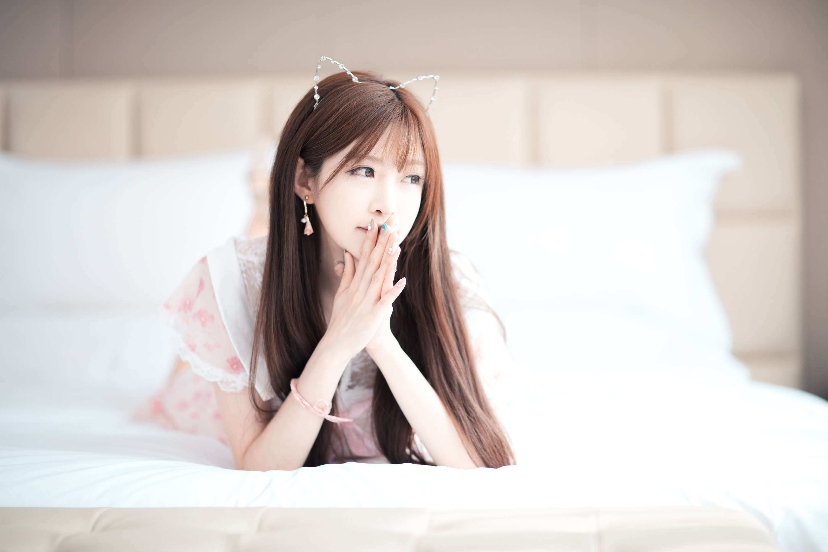 图片[1]-王羽杉 – NO.006 粉色连衣裙[16P]-XikXak